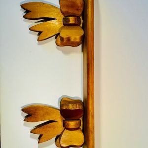 Real Wood Pine Bow Shelve